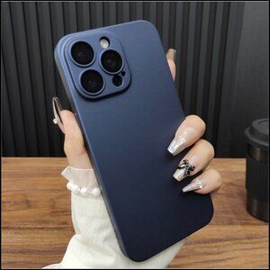Matte Navy Blue Slim Phone Case